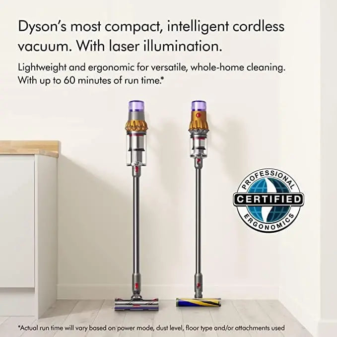 Dyson V12 Detect Slim+ Cordless Vacuum  Laser Dust Detection & Lightweight Suction