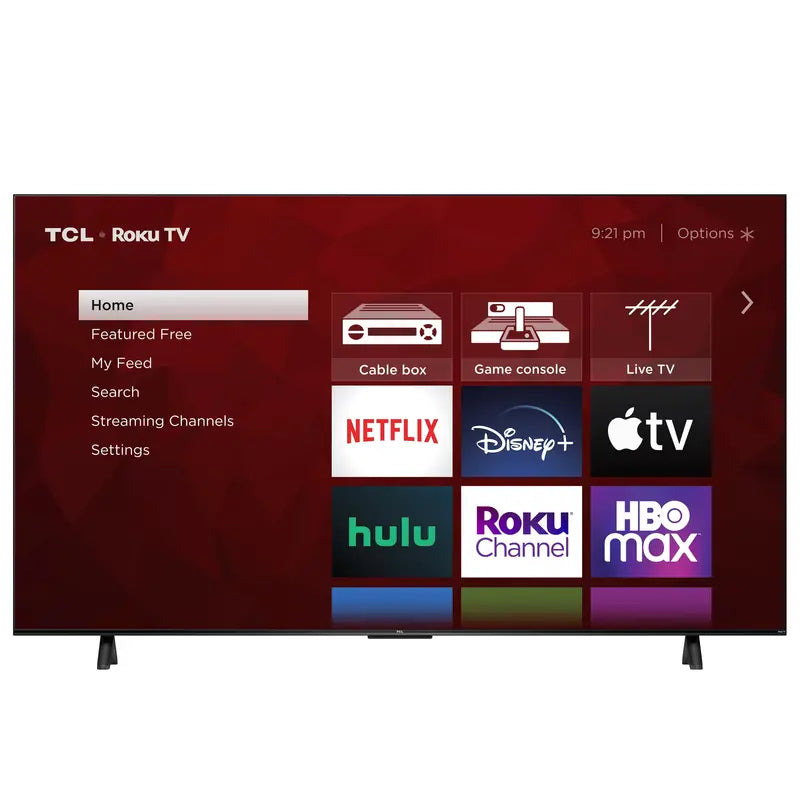 TCL 75″ 4-Series 4K UHD HDR Smart TV with Roku, Voice Control, & Apple AirPlay