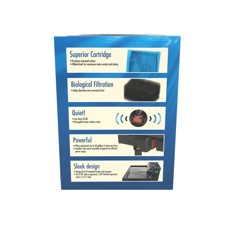 AquaTech 30-60 Filter, Decoupled motors, Sound less than 40dB
