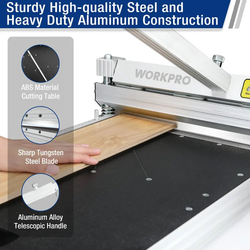 WORKPRO 13″ Laminate & Vinyl Flooring Cutter  Manual Precision Floor Trim Tool