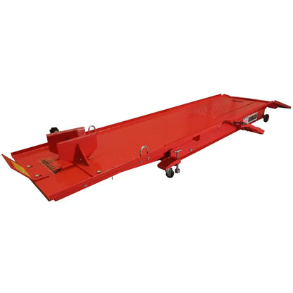 Heavy-Duty Hydraulic Motorcycle Lift Table  1,000-Pound Capacity, Extra-Long Platform