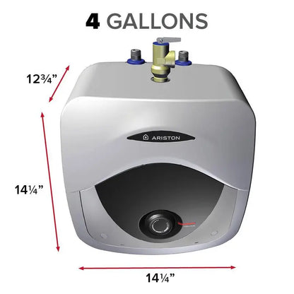 Ariston Andris 4 Gal. 6 Year 120-Volt Corded Point of Use Mini-Tank Electric Water Heater ANDRIS RS 4U 1.4KW