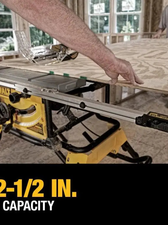 DEWALT DWE7491RS 10-Inch Jobsite Table Saw  32.5-Inch Rip Capacity with Rolling Stand