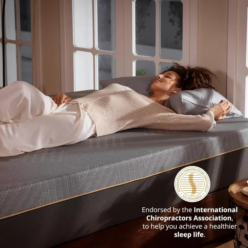 EGOHOME 14″ King Size Cooling Gel Memory Foam Mattress  CertiPUR-US Certified, Made in USA, Therapeutic Medium Support