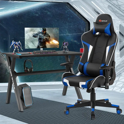 X-Frame Esports Desk and PVC Racing Chair Combo for Gamers