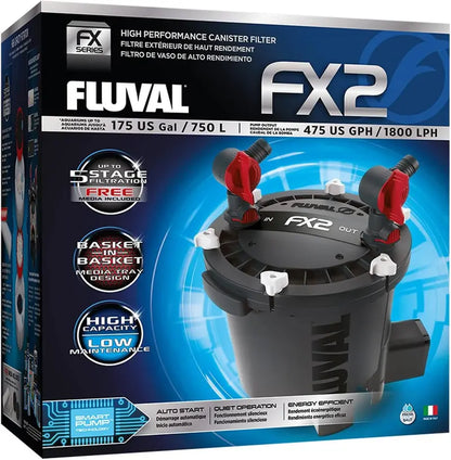 High-Capacity Canister Aquarium Filter for Tanks up to 400 Gallons