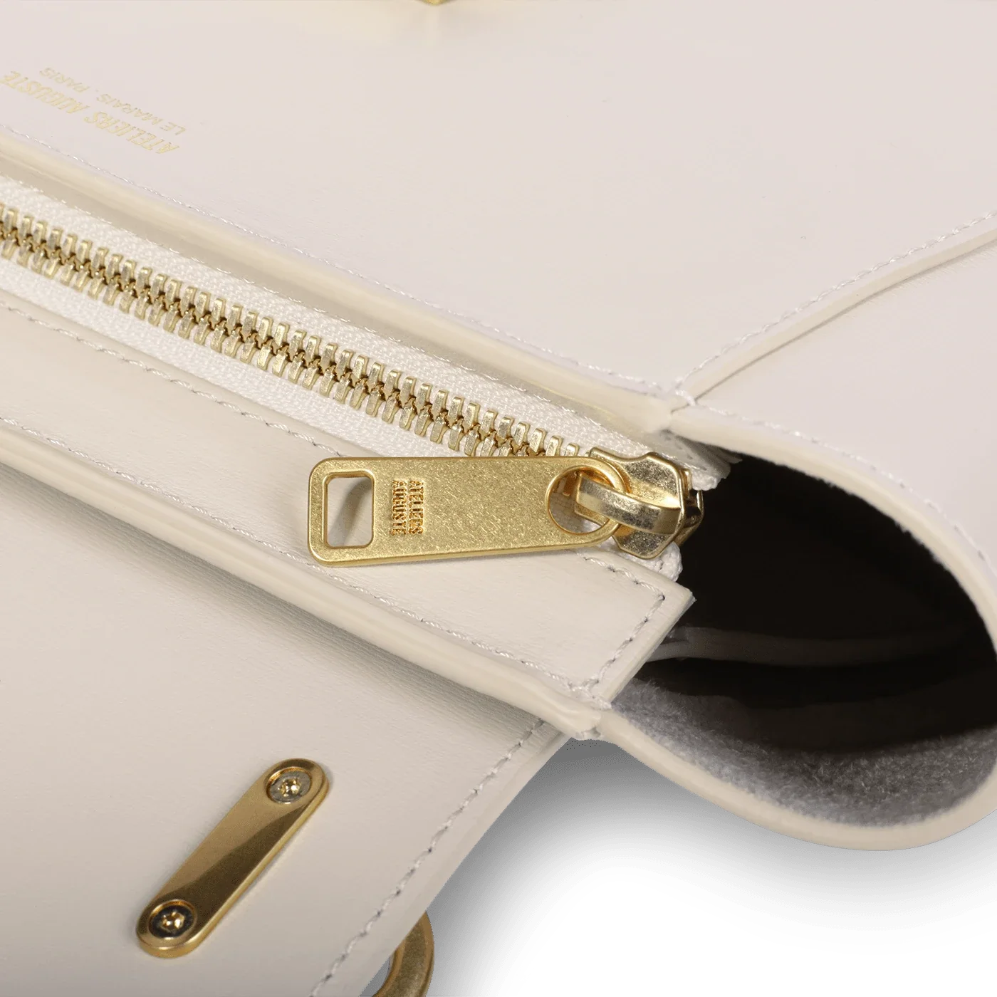 Mini Marly - Cuir Box Blanc Cassé