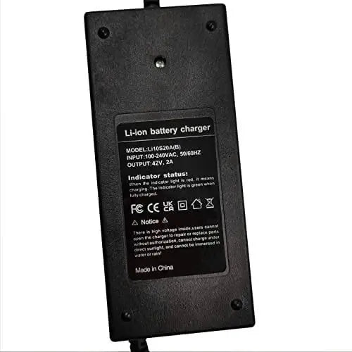 42V 2A Electric Bike Scooter Charger for Xiaomi 36V-42V Li-ion Battery 10S