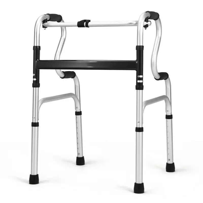 Heavy-Duty Folding Walker  FDA-Certified Support Frame with Toilet Armrests (400 LB Capacity)