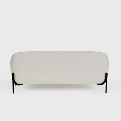 Joyce   Canap  design arrondi tissu chenille blanc
