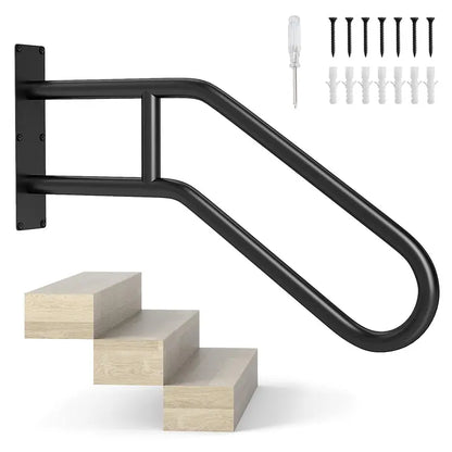 Non-Slip Wall-Mount Stair Handrail  Supportive Grab Bar for Seniors, Children & Expectant Mothers