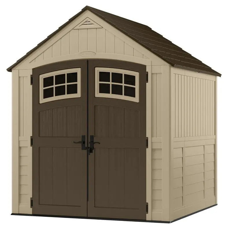 Sutton Resin Storage Shed  7.5 ft. W × 7 ft. D, Low-Maintenance Outdoor Storage Solution