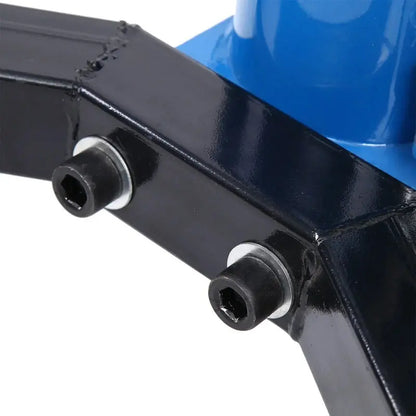 Heavy-Duty 1660-Lb Vertical Hydraulic Transmission Jack with 360° Swivel Pedal  Blue, Adjustable 33″ to 70″ Height (0.75-Ton Capacity)