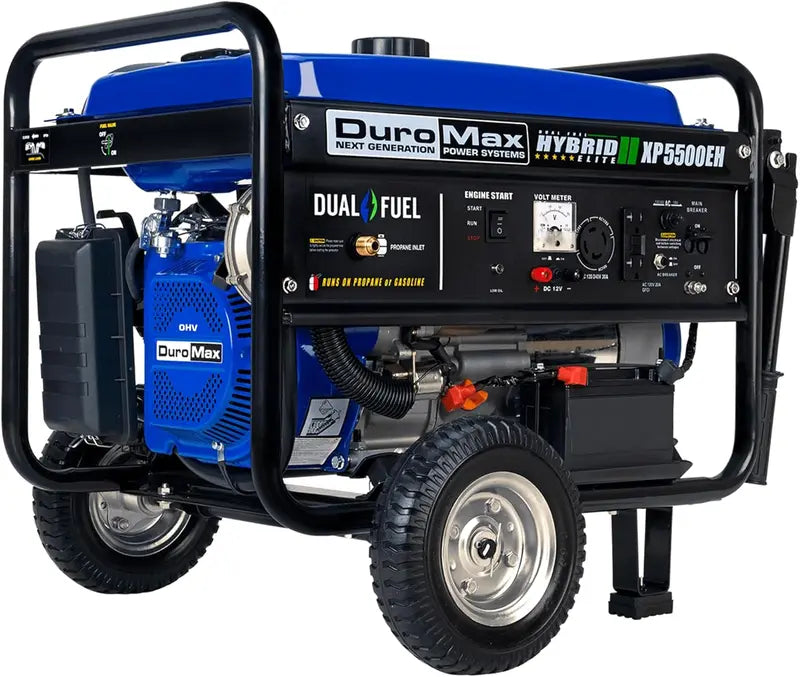 DuroMax XP13000EH Dual-Fuel Portable Generator  13,000W Electric Start for Gas or Propane