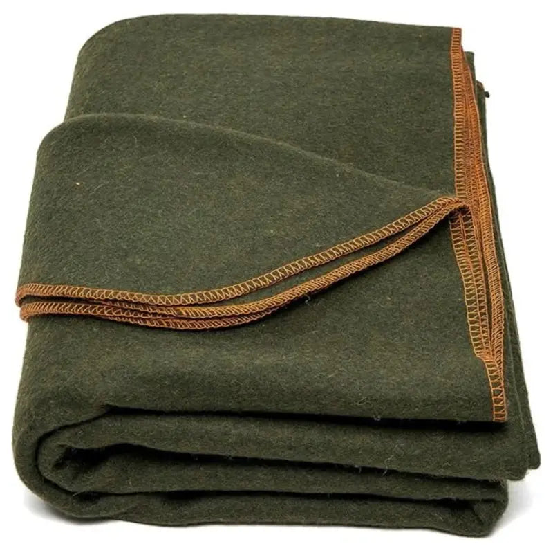 Wool-Blend Travel Blanket (64″ x 88″)  Compact, Warm Throw for Camping & On-the-Go Use