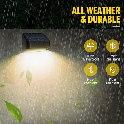 FLITI Solar Fence Lights 12 Pack, RGB 8 Colors, High Brightness, Auto Switch, IP65 Waterproof