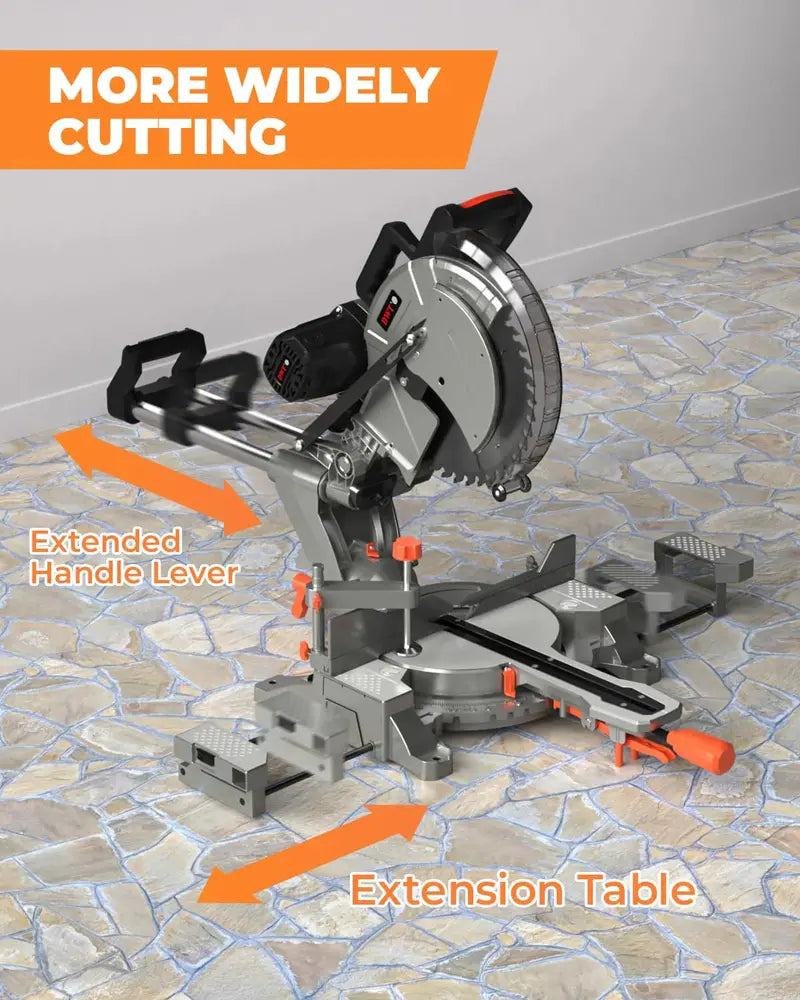 DWT 12-Inch Sliding Compound Miter Saw for Precision Woodworking