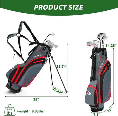 XDriveMax Men’s Complete 8-Piece Golf Club Set  Driver, Irons, Putter, and Stand Bag Included