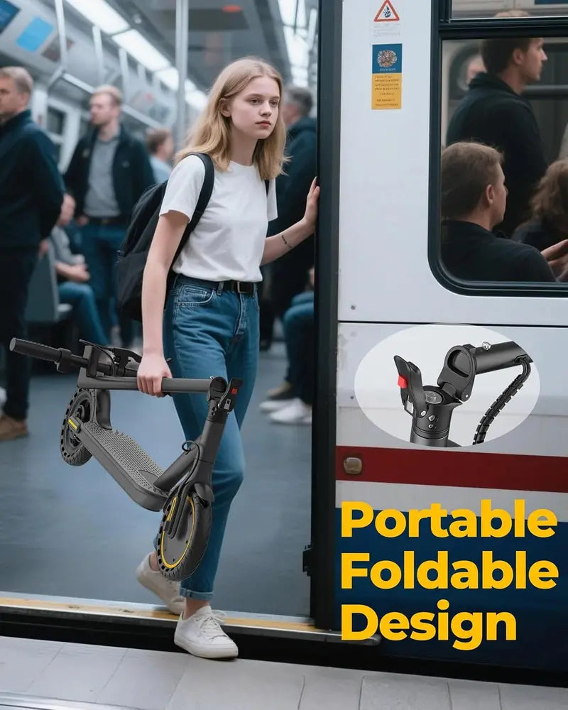 High-Performance Electric Scooter  350W/500W Dual-Mode Motor, 22 MPH Max Speed, Extended-Range Commuting