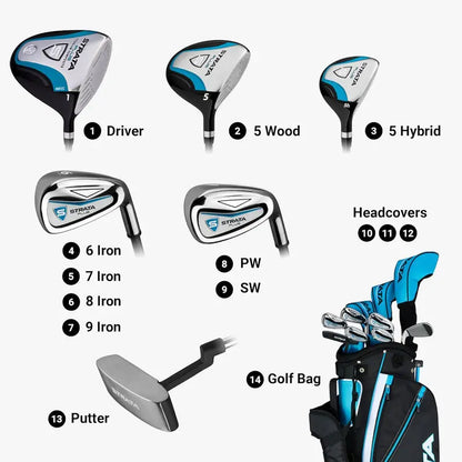 Callaway Women’s Strata Complete Golf Club Set  Driver, Irons, Putter, Bag & Accessories