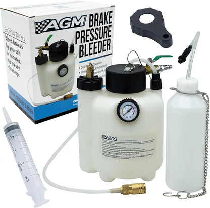 Professional 3L Pressure Brake Bleeder Kit with 1L Bottle, Compatible with ABS & Traction Control, Single-Person Use