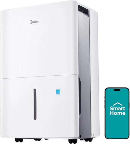 Energy StarCertified 50-Pint Dehumidifier  Efficient 4,500 Sq. Ft. Coverage for Basements, Bathrooms & Large Rooms