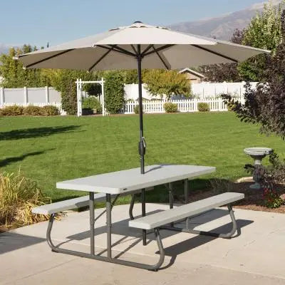 6-Foot Classic Folding Picnic Table  Durable Outdoor Table with 48-Inch Width for Backyard or Park Use