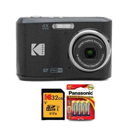 Kodak PIXPRO FZ45 Digital Camera (Black) with 32GB SD Card Bundle  16MP, 45x Optical Zoom