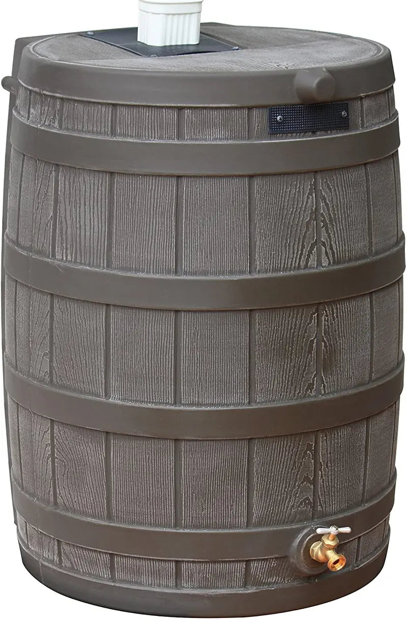 Good Ideas 50-Gallon Rain Wizard Outdoor Rainwater Collection Barrel