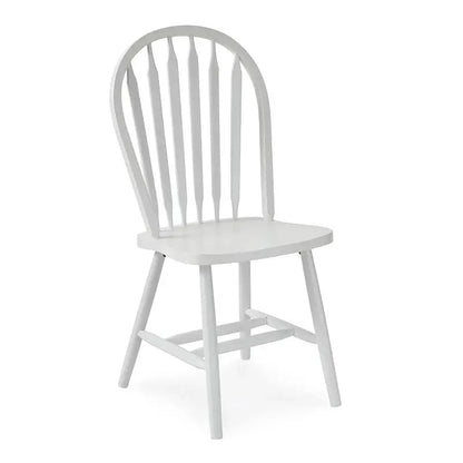 Windsor-Style Solid Wood Dining Chair  Classic Arrowback Design for Formal or Casual Spaces