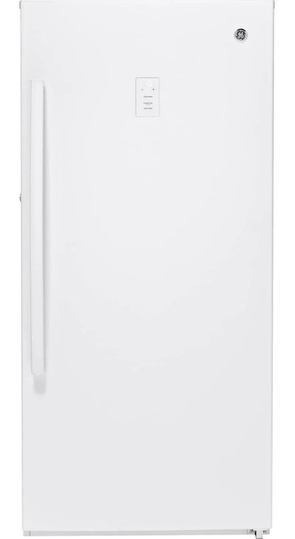 GE 14.1 Cu. Ft. White Garage Ready Frost-Free Upright Freezer