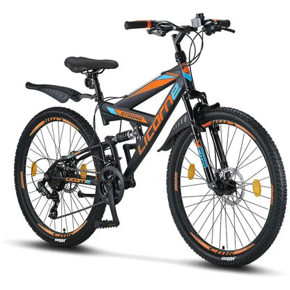 Licorne Bike Strong 2D Premium Hardtail Mountain Bike  Aluminum Frame, 21-Speed Drivetrain