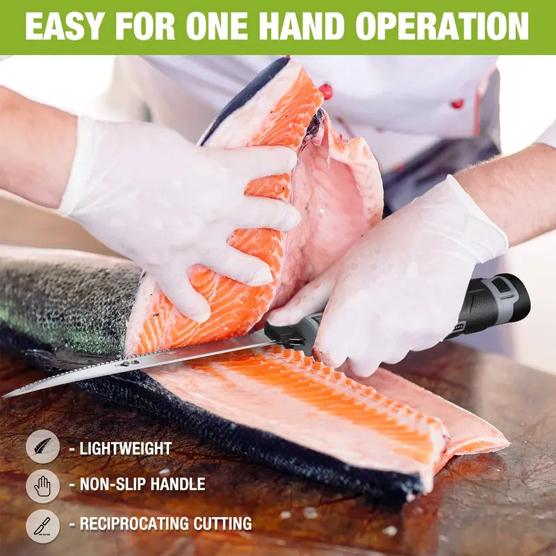 WORKPRO 12V Cordless Fillet Knife for Precision Fish Cleaning