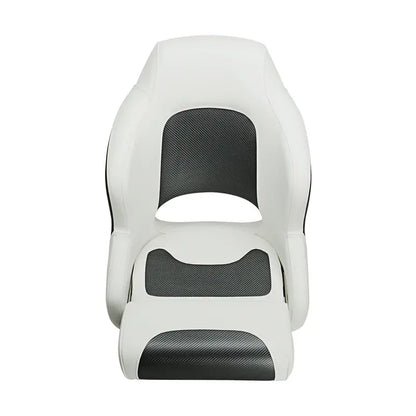 Seamander S1043 series Premier Pontoon Furniture Bucket Seat, Captain Seat, Colors White/Charcoal