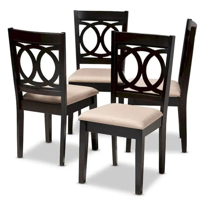 Contemporary 4-Piece Dining Chair Set  Sleek Modern Design
