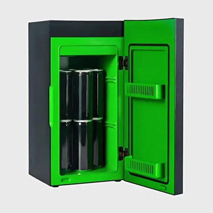 Xbox Official Gear Series X Mini Fridge Thermoelectric Cooler, 10L Capacity, 12 Can Holder, USB Port, AC/DC Powered
