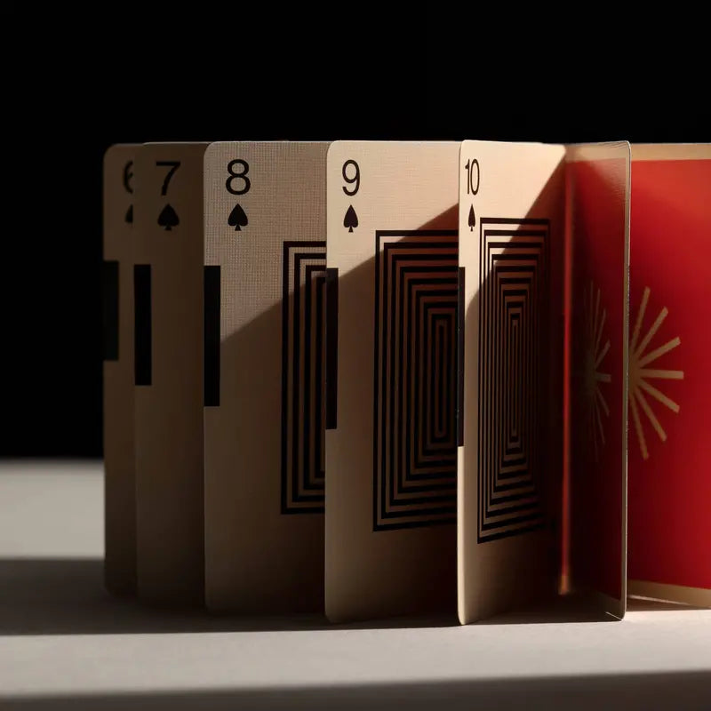 Eames-Inspired Starburst Design Playing Cards