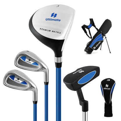 Kids’ Right-Handed Golf Club Set for Ages 810 with Stand Bag