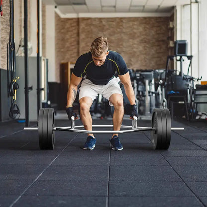 56-Inch Hex Trap Bar Designed for Standard 1-Inch Weight Plates