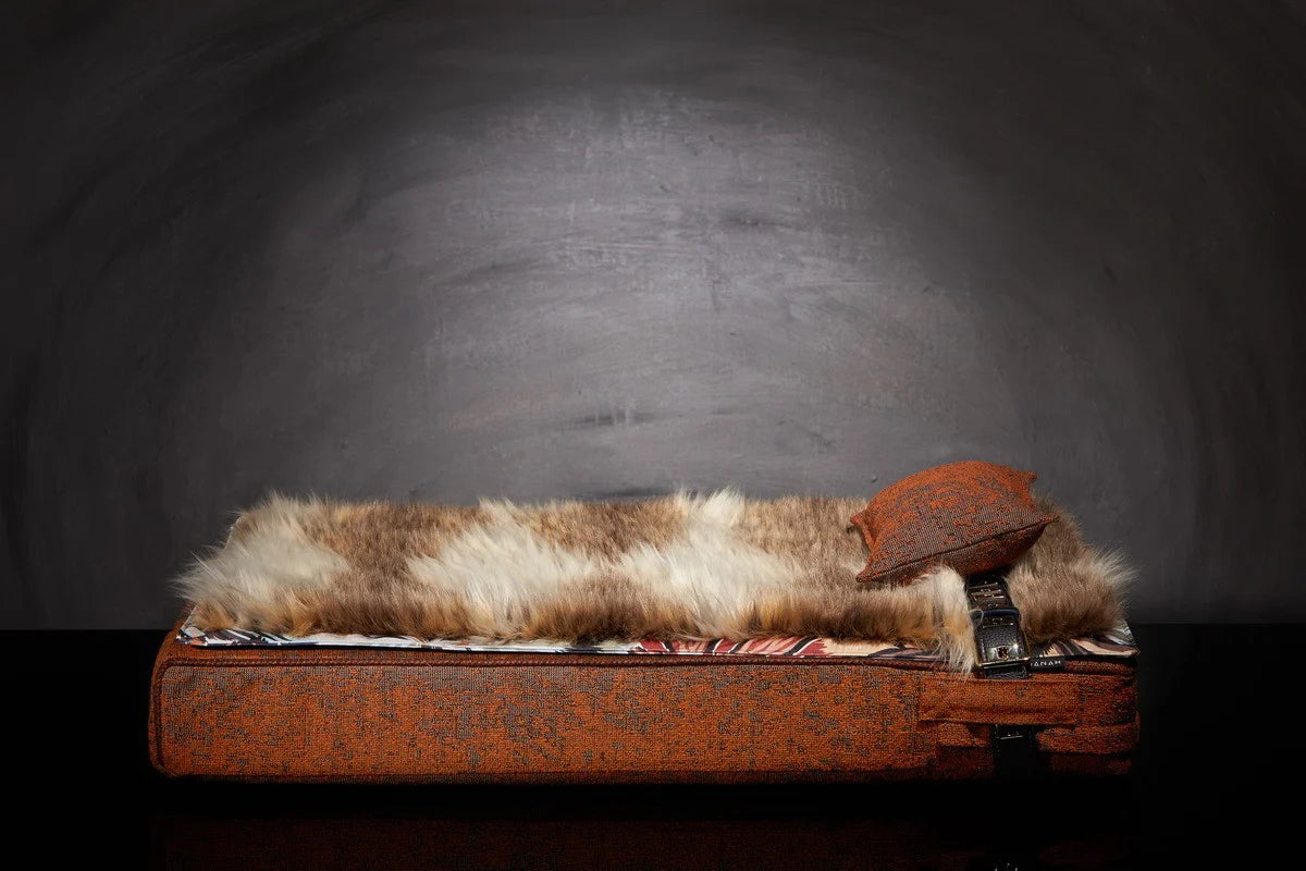 Lit pour chat « Inuit » orange automne