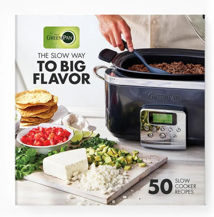 6-Quart Programmable Electric Slow Cooker  Dishwasher-Safe Lid & Removable Nonstick Base