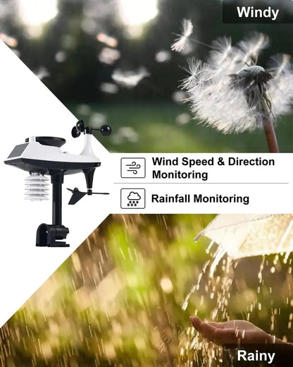 Wireless Indoor/Outdoor Weather Station with Digital Thermometer and Hygrometer