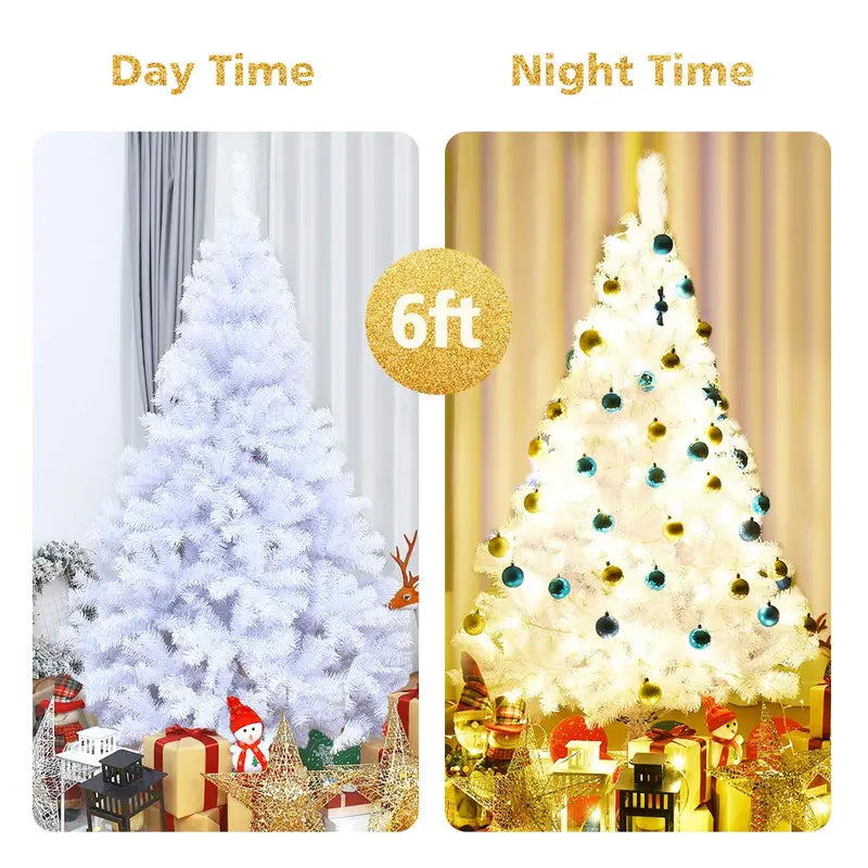 White Artificial Christmas Tree  Available in 6ft, 7.5ft, and 9ft Heights