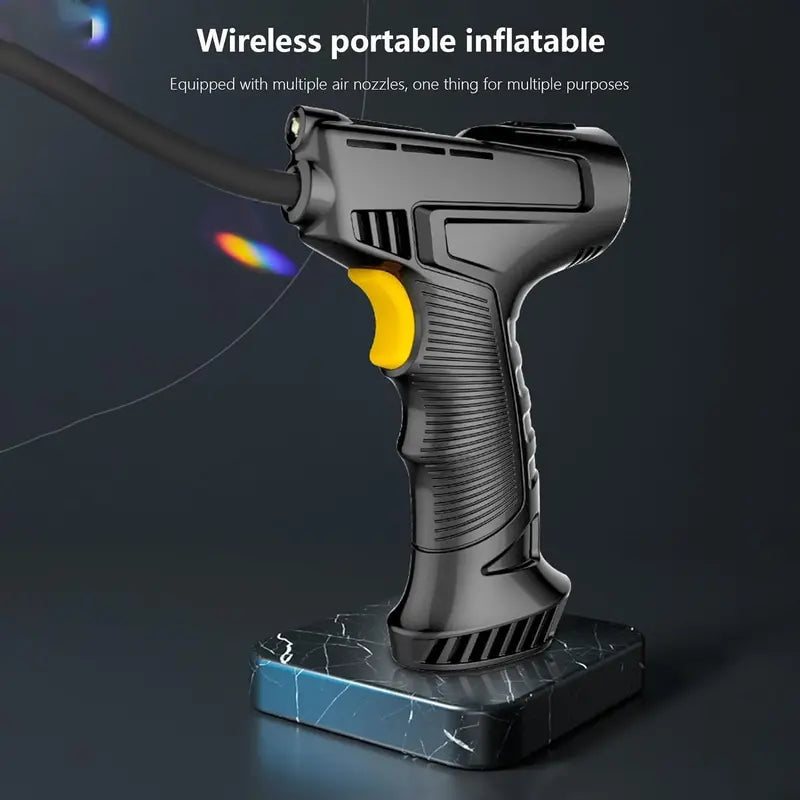 12V Tire Inflator with Emergency LED Flashlight and Digital Pressure Gauge