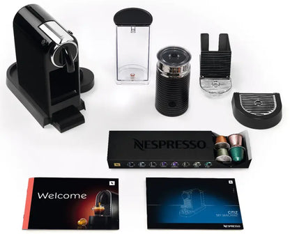 De’Longhi Nespresso Citiz Espresso Machine  Black Espresso & Milk Frother Combo