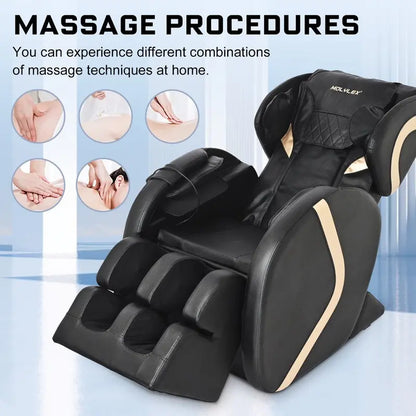 Molylex 2023 Small Massage Chair with Zero Gravity, Full Body Massage Chair with Heating, Airbags