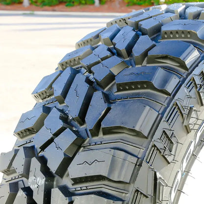 Four Cooper STT Pro LT 275/70R18 E-Rated Mud-Terrain Tires  Aggressive Tread Design
