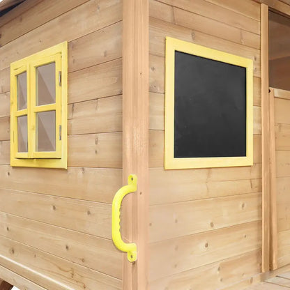 Lifespan Warrigal Kids’ Cubby House  Bright Yellow Slide & Durable Outdoor Play Structure