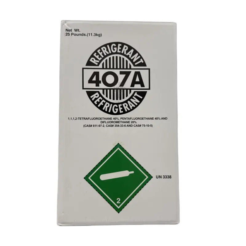 25 lb R407A Refrigerant  Zeotropic Blend for Low-Temperature Refrigeration Applications