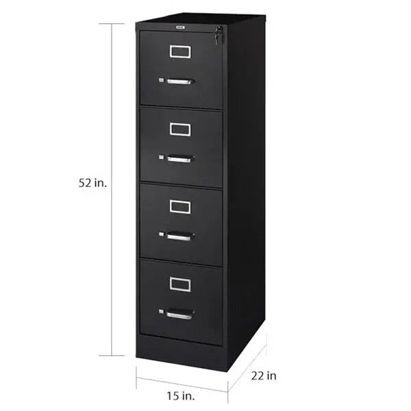 Hirsh Commercial 22D Letter-Sized Vertical File Cabinet  4-Drawer Steel Office Storage Unit